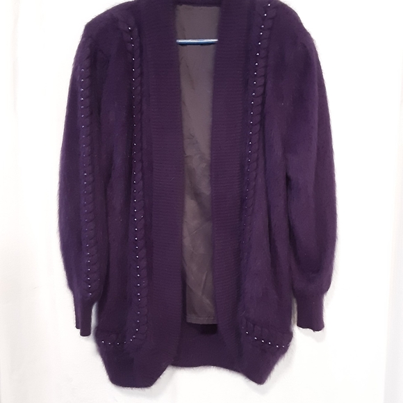 Christian Dior angora sweater plum - Picture 3 of 4